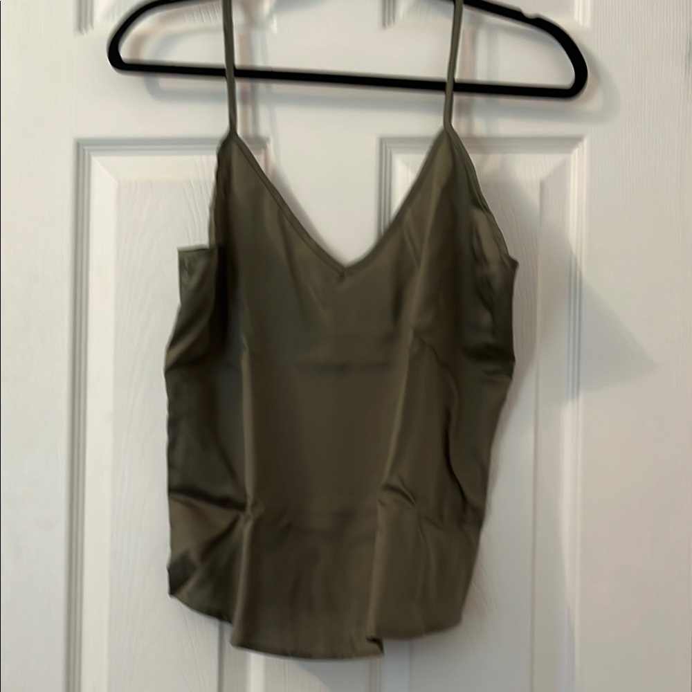 Ettitude Green Spaghetti Strap Camisole